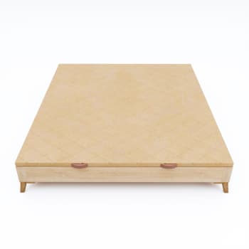 MORFEO LUXE - Canapé de madera tapizada color cambrian 105x190