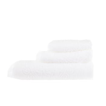 MEDALLÓN - Juego 3 toallas medallón 550 gr/m2 blanco 100% algodón