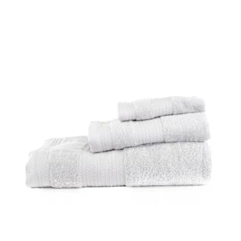 Juego 3 toallas lisas 600 gr/m2 topo 100% algodón LISAS