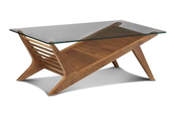 Kiruna - Table basse scandinave en bois marron