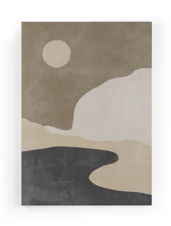 Stampa decorativa in foglia color madreperla, senza Cornice. 30x21 cm NATURA  - FOGLI