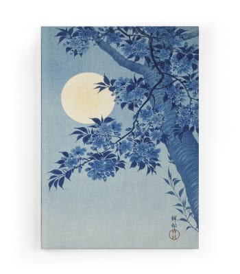 JAPANESSE NIGHT - Peinture sur toile 60x40 imprimé HD Nuit japonaise