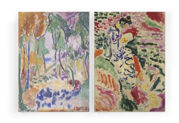MATISSE WOODS - Set 2 Peintures sur toile 60x40 imprimé HD Bois Matisse
