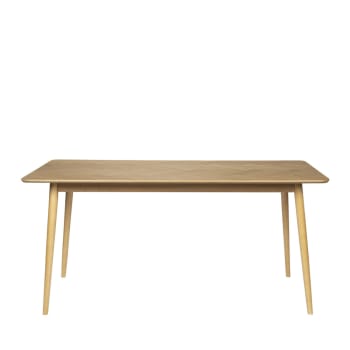 Fabio - Table à manger en bois 180x90cm bois clair