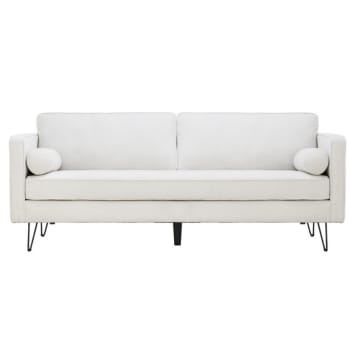 Cloud - 3-Sitzer-Sofa mit Metallfüßen, weiß
