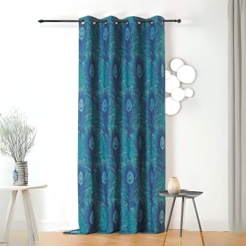 Cortina Fara Pavo Real 135 X 280 Cm Pavo Real 135 X 280 Cm Vivaraise 84269856