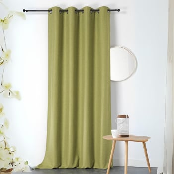 Prêt-à-Poser rideau isolant - 140cmx260cm - uni vert eucalyptus