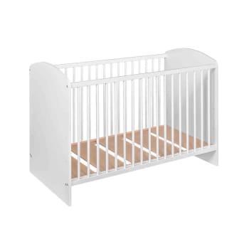 Reducteur de lit bebe 90x50 cm - cale bebe pour lit bebe cocoon gris et  blanc avec des étoiles
