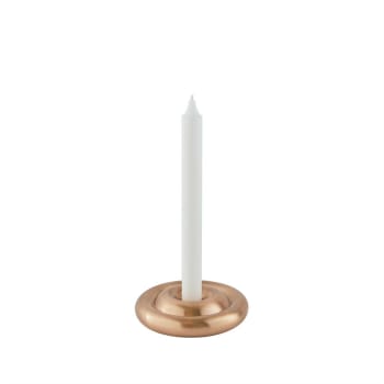 Savi - Savi-Kerzenständer aus massivem Messing Beige aus Messing Ø12,5xH3cm