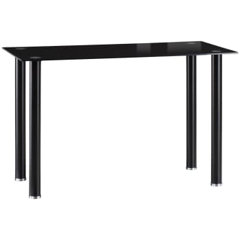 Mesa de comedor 120 x 60 x 75 cm color negro