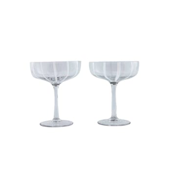 Mizu - Lot de 2 verres blanc en verres ø11,5xh14cm