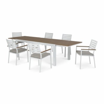 OSAKA - Ensemble table de jardin 300/200x100 cm et 6 chaises