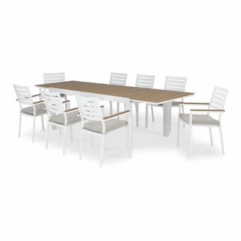 OSAKA - Ensemble table de jardin 300/200x100 cm et 8 chaises