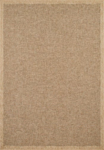 NATURE - Tapis polypropylène aspect jute marron - 120x170 cm