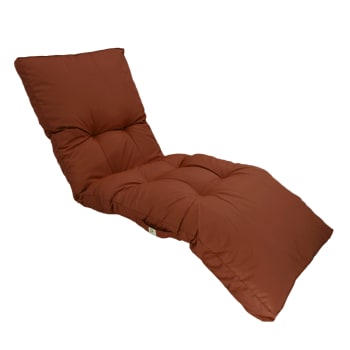 Materassino per lettino prendisole in poliestere 185x55 cm terracotta