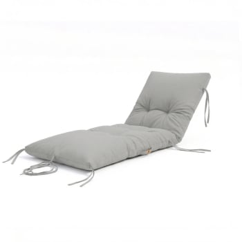 Lettino Prendisole Pieghevole Chicreat Korfu Basic - Struttura In Alluminio, Textilene, Schienale Regolabile, Grigio/Argento