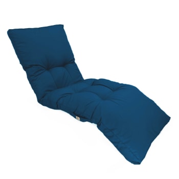 Materassino per lettino prendisole in poliestere 185x55 cm blu