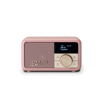 REV-PETITE - Radio DAB-FM bluetooth portable rétro rose sombre