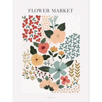 BLOEM - Affiche Floral Market (30 x 40 cm)