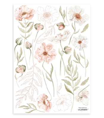 Sticker Decorativo Adhesivo Flores Vintage 2 pegatinas flores pared, pegatinas  flores blancas, pegatinas flores vintage 01744 - Vinilos decorativos  personalizados - Tienda online de vinilos decorativos al mejor precio