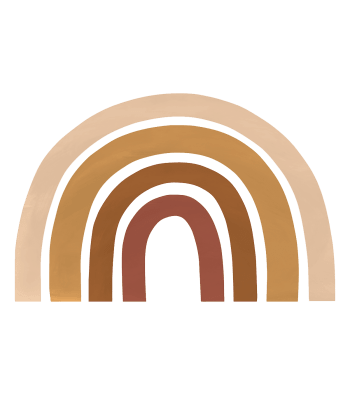 SUNNY - Sticker arc-en-ciel en vinyle mat 101 x 66 cm