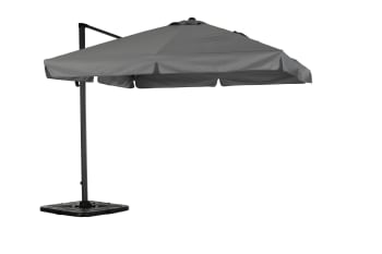 SUNNY - Toile de rechange pour parasol suspendu 300x300cm Gris clair - Sunny
