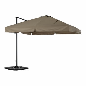 SUNNY - Tissu de remplacement pour parasol 300x300cm carré taupe