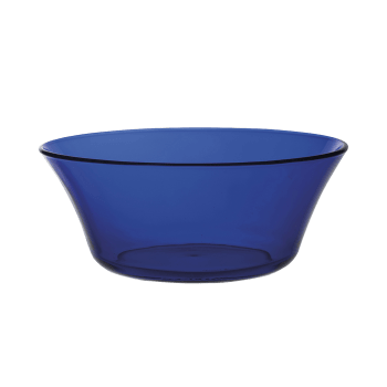Lys - Tulpenförmige Salatschüssel 2,2L aus robustem, saphirblau Glas