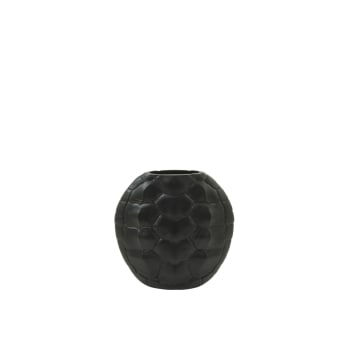 Turtle - Vase noir plastique 29.5x8x30cm