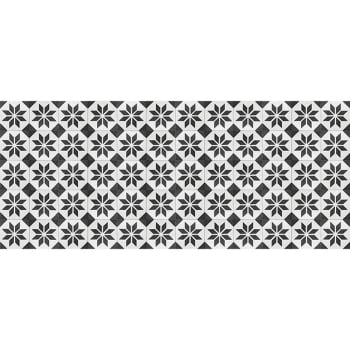 ALFOMBRAS GEOMÉTRICAS - Vinylteppich mit grafischen motiven, schwarz 175x74cm