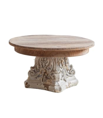 Victoria - Présentoir de table en bois blanc