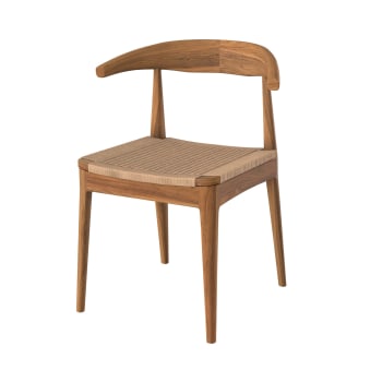 Java - Chaise en bois de teck et cordage type loom