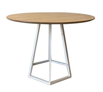 Hexagone - Table repas ronde bois D100