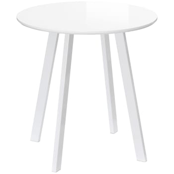 Mesa de comedor color blanco 72 x 72 x 75 cm