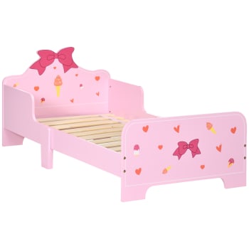 Cama para niños 143 x 74 x 59 cm color rosa