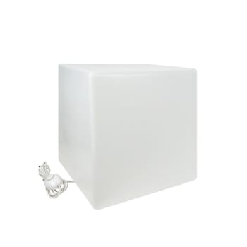 Polyethylene - Lampe Cube à poser 40 cm