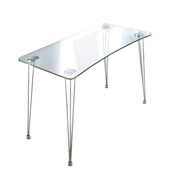 Rivestimento Da Cucina Trasparente In Vetro Temperato – 120x60 Cm, 4 Fori Preforati, Resistente Al Calore Fino A 240°C, Facile Da Pulire