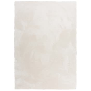 Torino - Alfombra de pelo medio  blanco 160x160cm