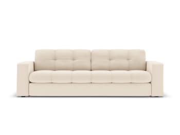 Justin - 3-Sitzer Sofa aus strukturiertem Stoff, leichtes beige