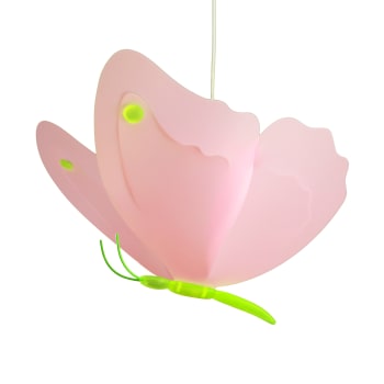 Lampada a sospensione per bambini Farfalla Rosa 45 cm