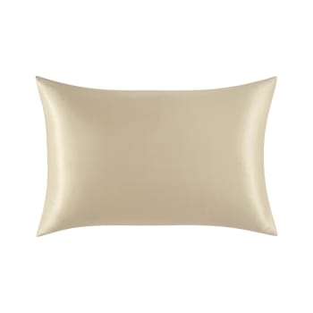 Jolie môme - Taie d'oreiller en soie beige 50 x 75 cm
