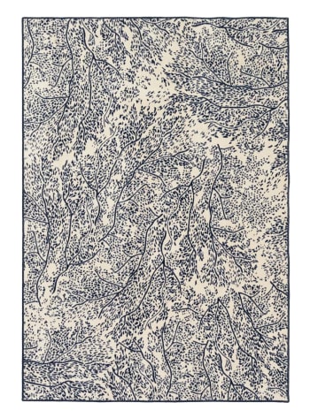 CORALLO - Tappeto rettangolare 100% poliammide rigenerato viola 140x200 cm