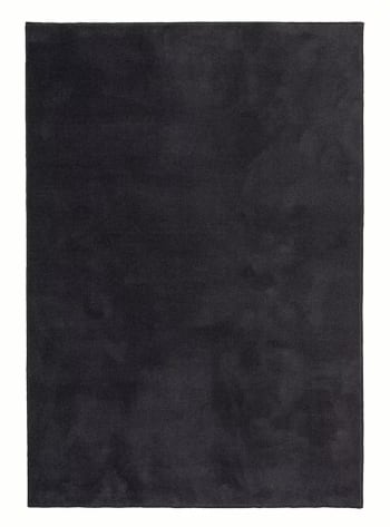 TECLA - Tappeto rettangolare 100% lana nero 200x300 cm