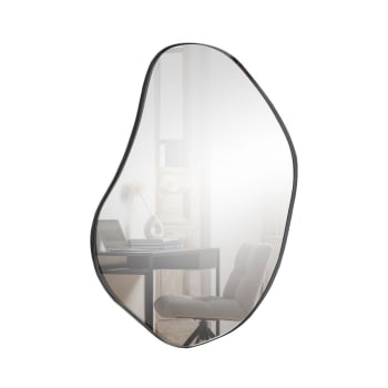 Romee - Miroir de forme organique 100x70cm noir