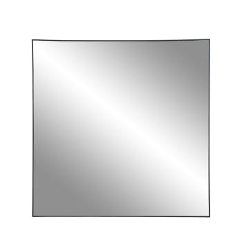 Jersey - Miroir carré en métal 60x60cm noir