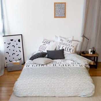 Geek - Parure de lit 2 places coton à motifs 240x260 cm