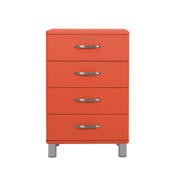 Malibu - Petit meuble de rangement vintage L60cm rouge
