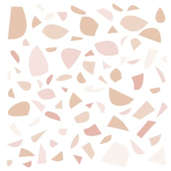 Soft terrazzo - Stickers mureaux en vinyle terrazzo rose et beige