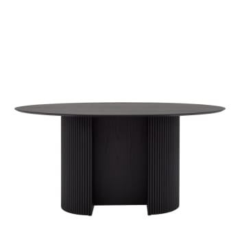 Rod - Table à manger en bois 160x110 noir