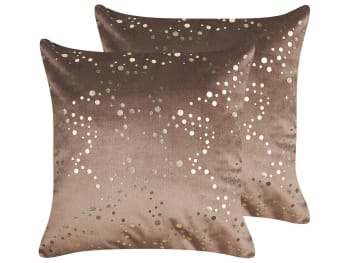 Jayusaror Federe Cuscini Divano 40x40 Grigio Oro Federe per Cuscini in Velluto Quadrate Copricuscini Divano Autunno Inverno Elegante Moderno Fodere Cuscini per Divano Letto Arredamento Set 2 Pezzi